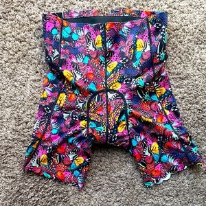 SHREDLY MTB “The Cham” Butterfly Print Cycling chamois, Sz Smal